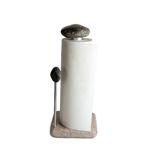 One Handed Granite Paper Towel Holder Etsy