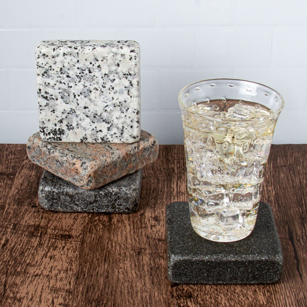 Mighty Granite Coasters Set Etsy