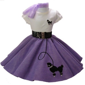 2 Stück 50er Jahre PUDEL SKIRT OUTFIT für Kleinkinder 2T 3T 4T