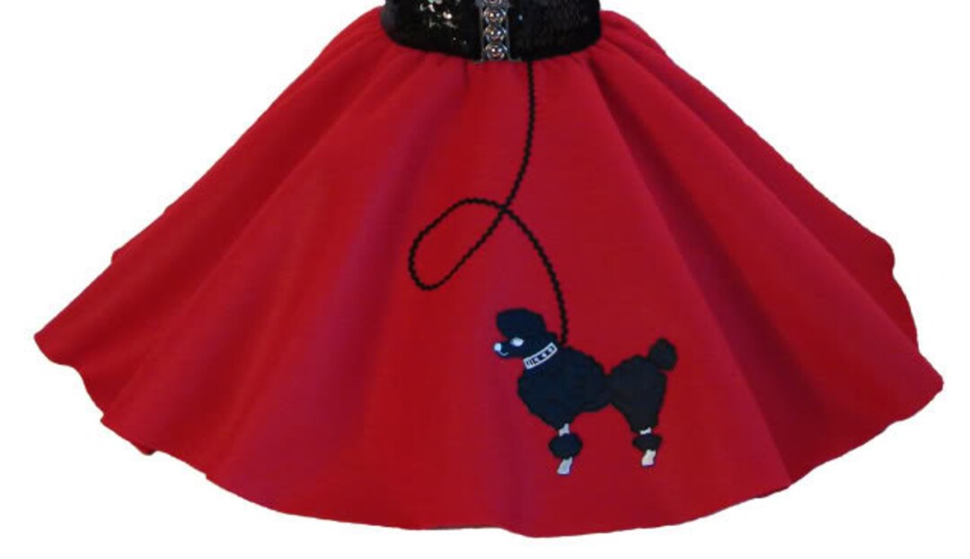 Red 50's POODLE SKIRT for TODDLER 2T 3T 4T Etsy