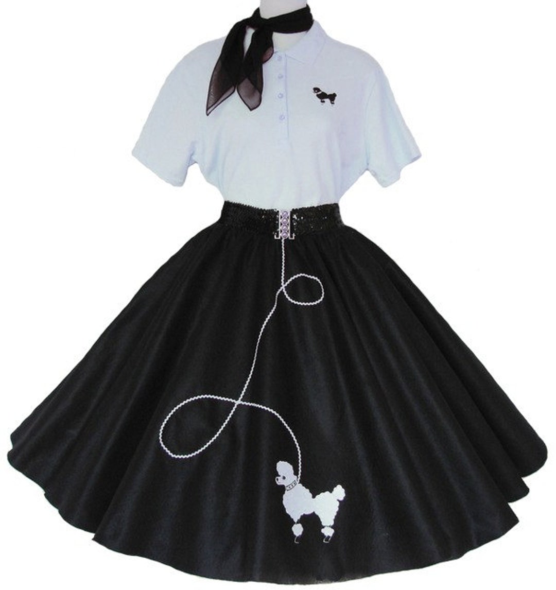 Poodle Dress Black/White Poodle Dress Black/White