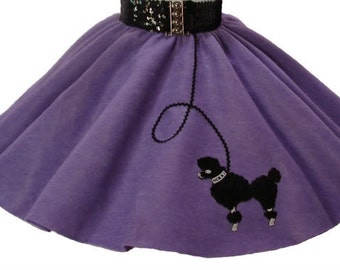 Lavender 50's POODLE SKIRT for CHILD 4  5 6 7 8