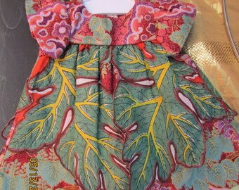 OOAK Vintage Hankie Leaf Dress for American Girl hand sewn