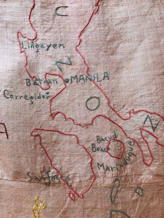 Vintage Handmade Philippines Embroidered Tablecloth