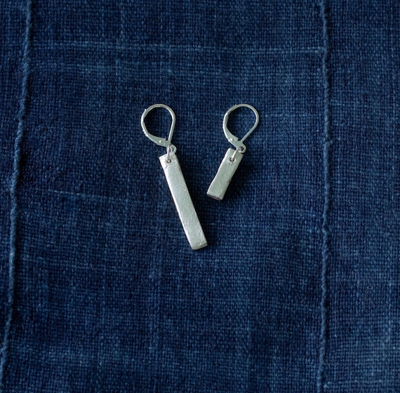 Wabi Sabi Pure Silver Earrings, Nora