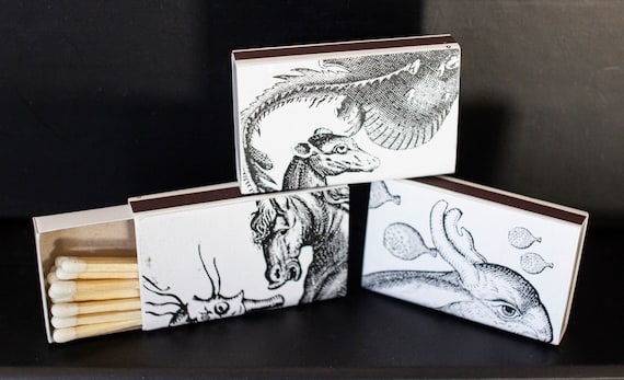 Monsters and Beasts Matchboxes Set 3 of 5
