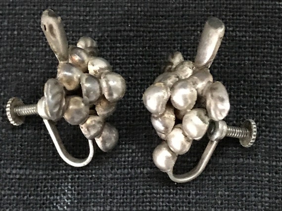 Vintage 1950's Mexican Sterling Silver Grape Bunc… - image 4