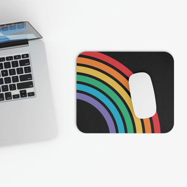 Rainbow Mouse Pad Etsy