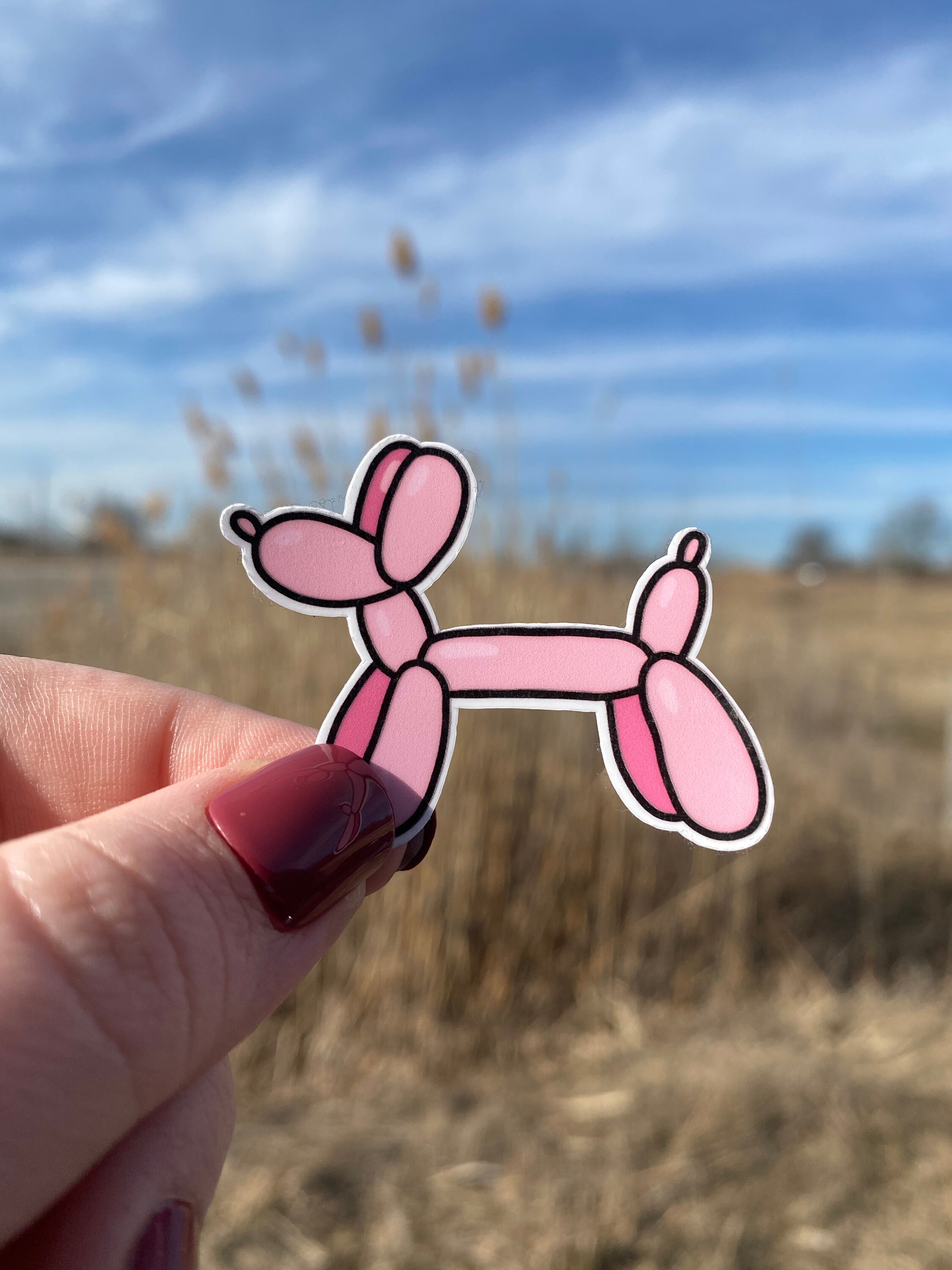 Balloon Dog Stickers waterproof matte durable Etsy
