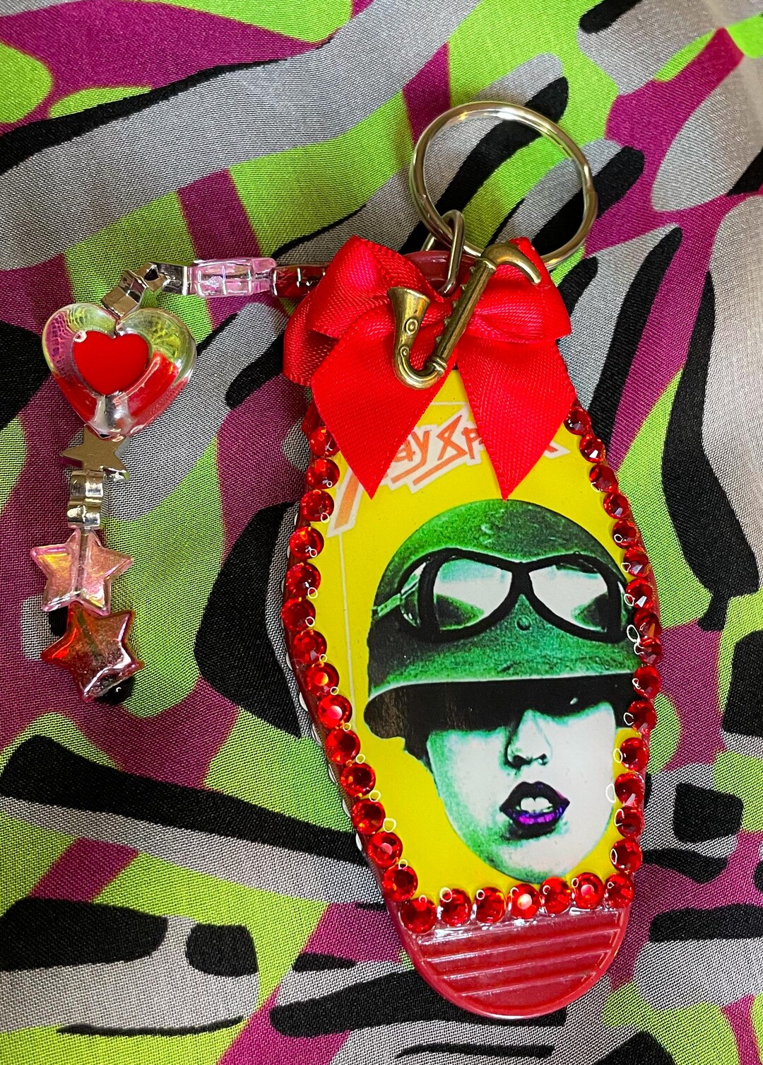 Embroidered Keychains Punk Handmade Punk Rock Keychain, 70s OG Riot Girl Music Icon Accessory - Etsy