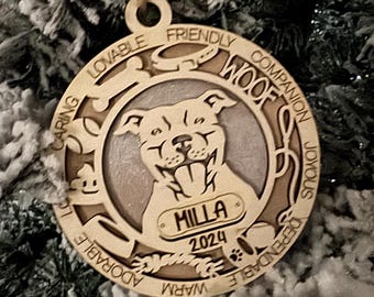 Dog breed ornament or car decoration