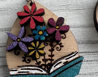Book of flowers earrings