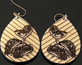 Taco & Margarita Earrings