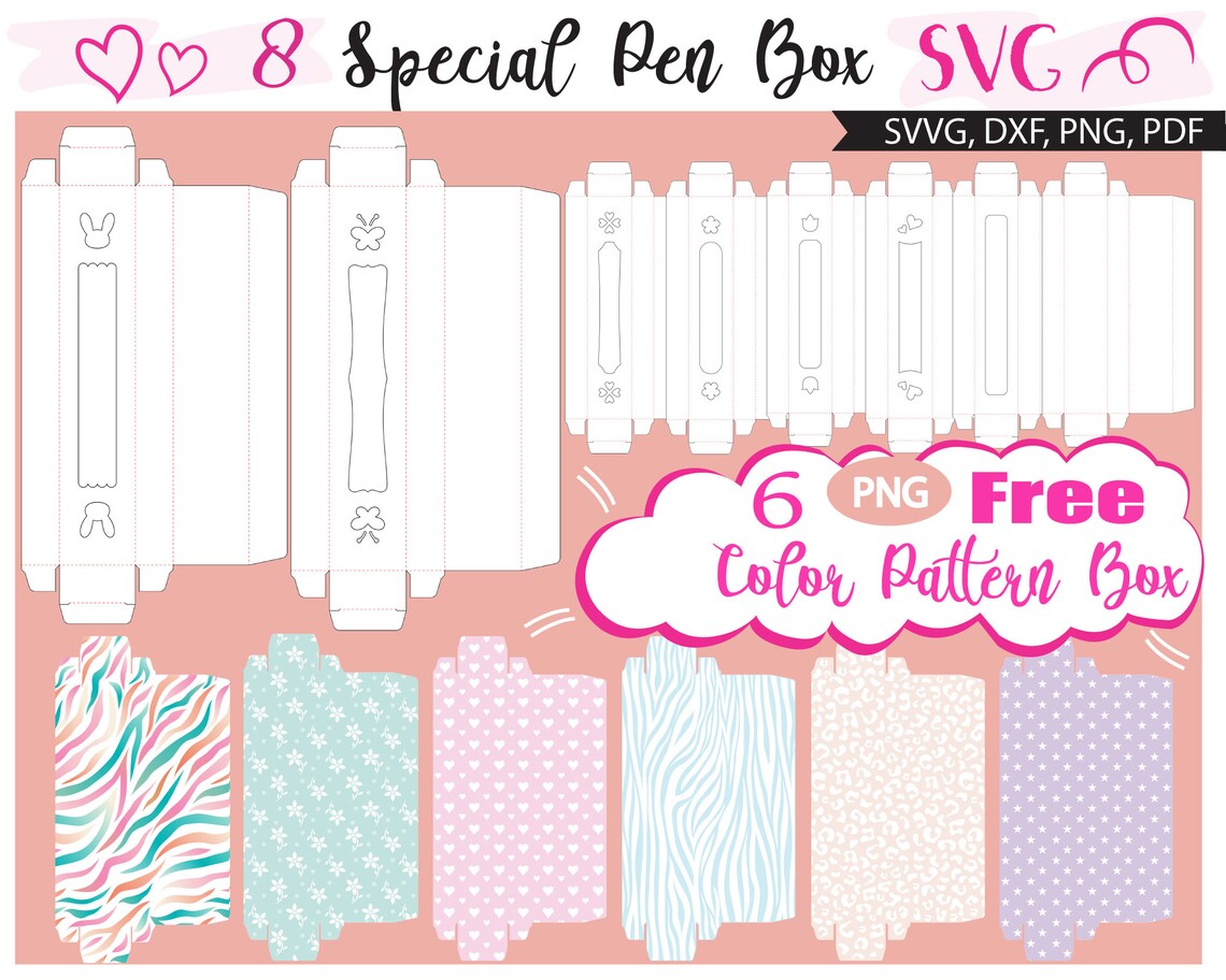 Pen Box SVG, Pen Box Template,pen Box Bundle SVG, Pen Box Template Svg, Epoxy Pen Box SVG