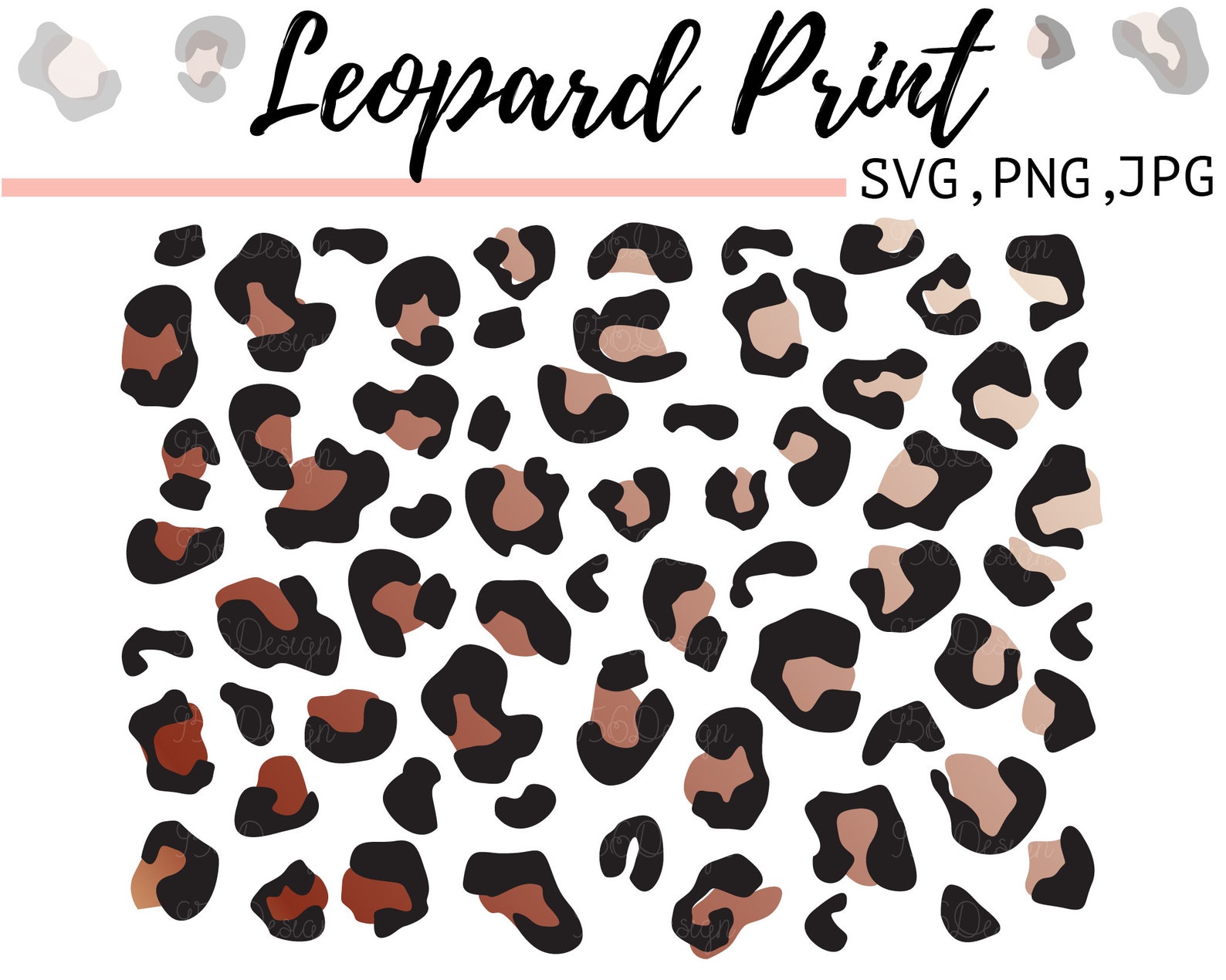 Leopard Print SVG Leopard SVG Leopard Png Leopard Pattern - Etsy
