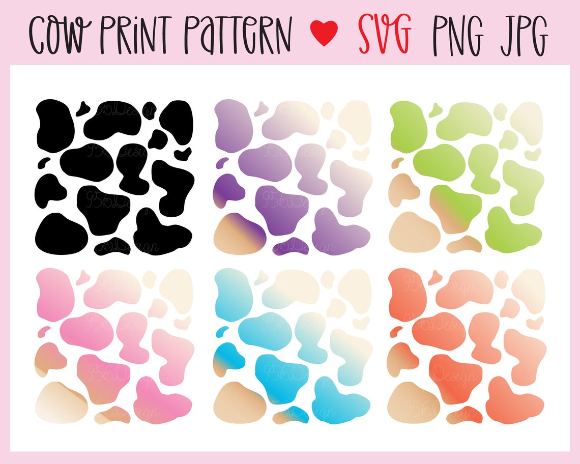 Cow Print SVG, Cow SVG, Cow Png, Cow Pattern SVG, Cow Print Svg, Animal