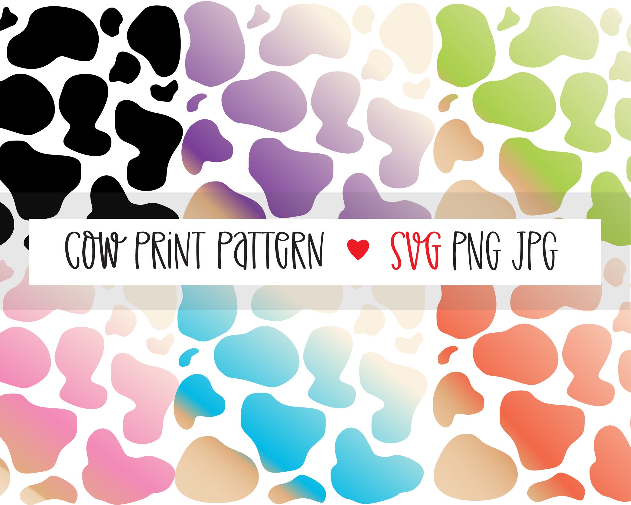 Cow Print SVG Cow SVG Cow Png Cow Pattern SVG Cow Print - Etsy