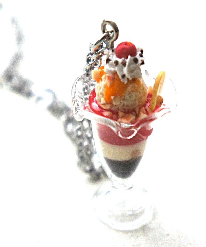 Neapolitan Milkshake Necklaceminiature Food Jewelry Dessert Etsy
