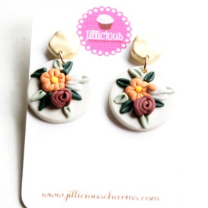 Herbst Bouquet Clay Ohrringe