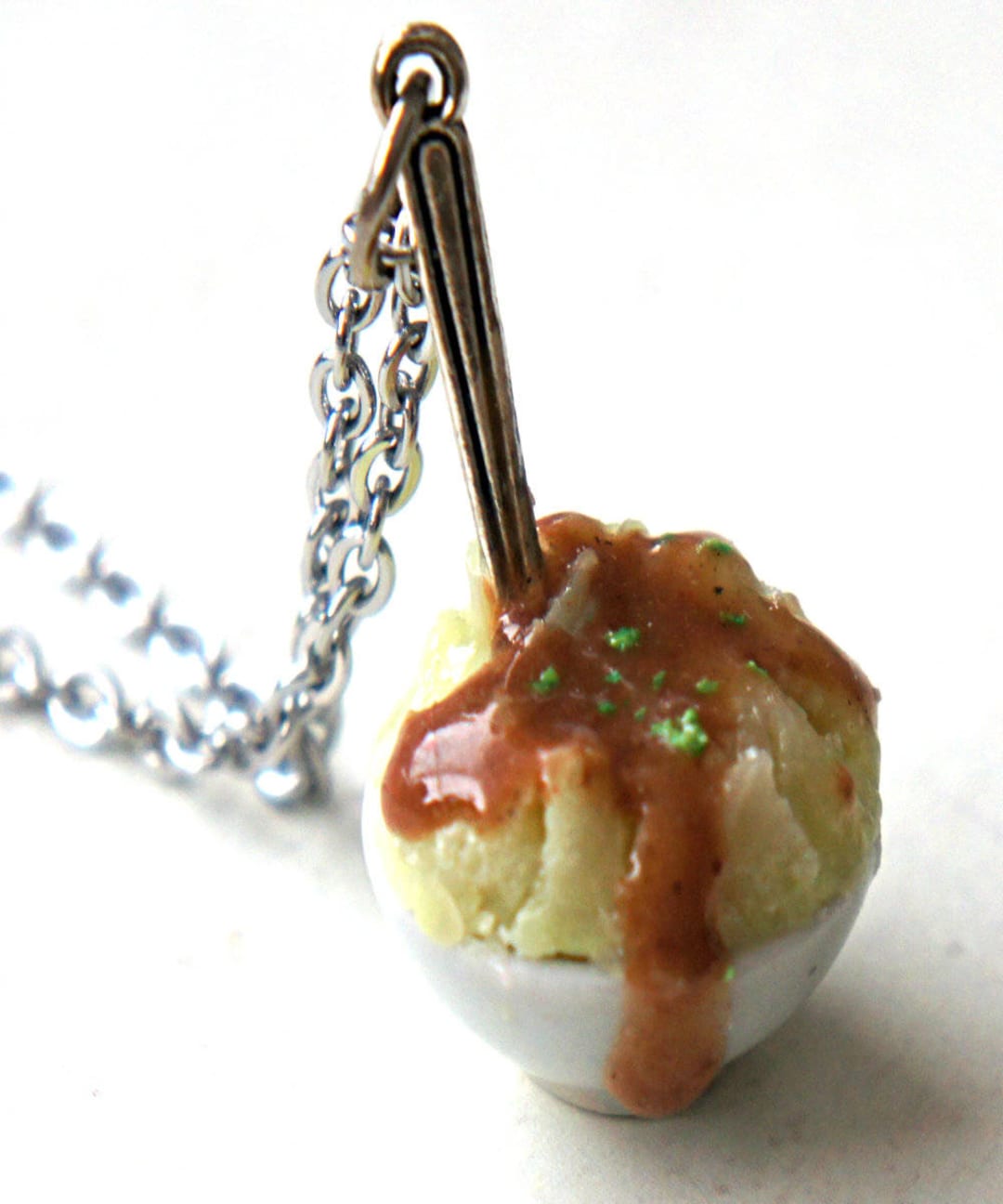 Mashed Potato Necklace Miniature Food Jewelry, Food Inspired Jewelry Etsy