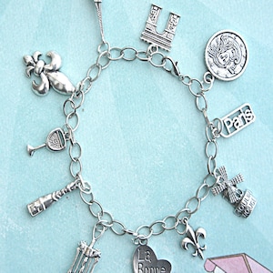Pulsera de encanto francés todo