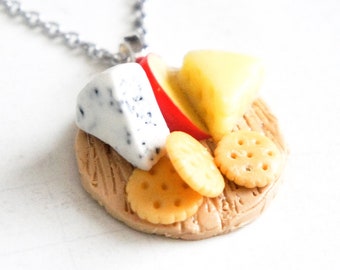 Cheese Plate Necklace