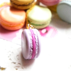 French Macaron Necklace- macaron necklace, Parisian jewelry