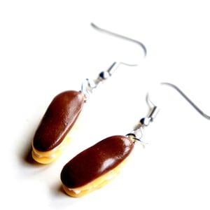 Chocolate Eclair Dangle Earrings