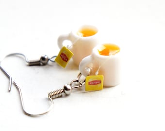 Hot Tea Dangle Earrings