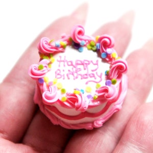 Happy Cakes エシャルプ　ピンク Birthday Cake Magnet - Etsy