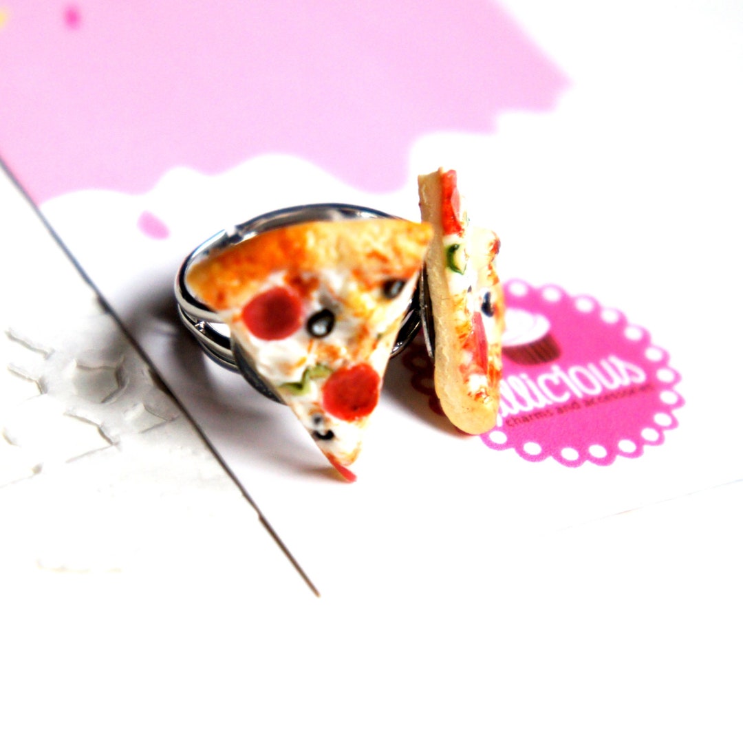 Pizza Best Friends Ring- Bff Ring, Friendship Ring, Pizza Rings - Etsy
