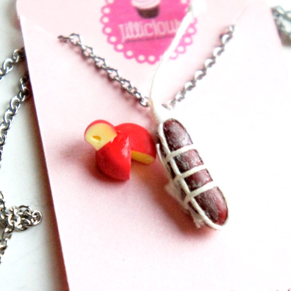 Cheese and Salami Necklace