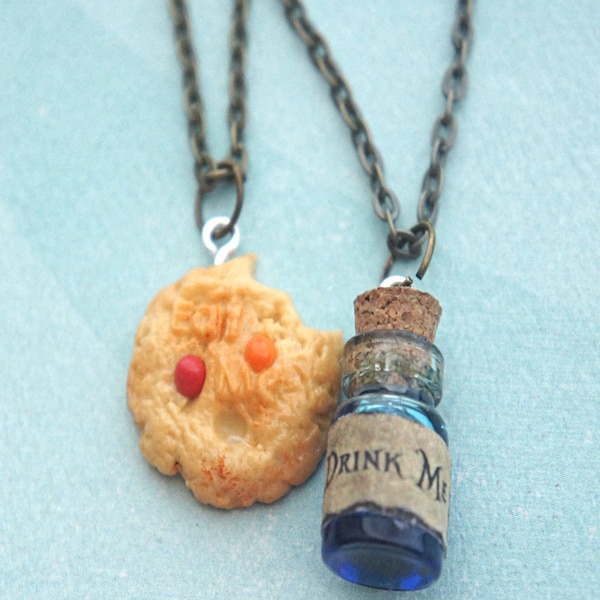 Eat Me and Drink Me Friendship necklace