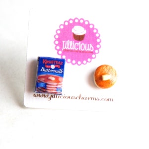 Pancake Earrings-miniature food jewelry, food earrings