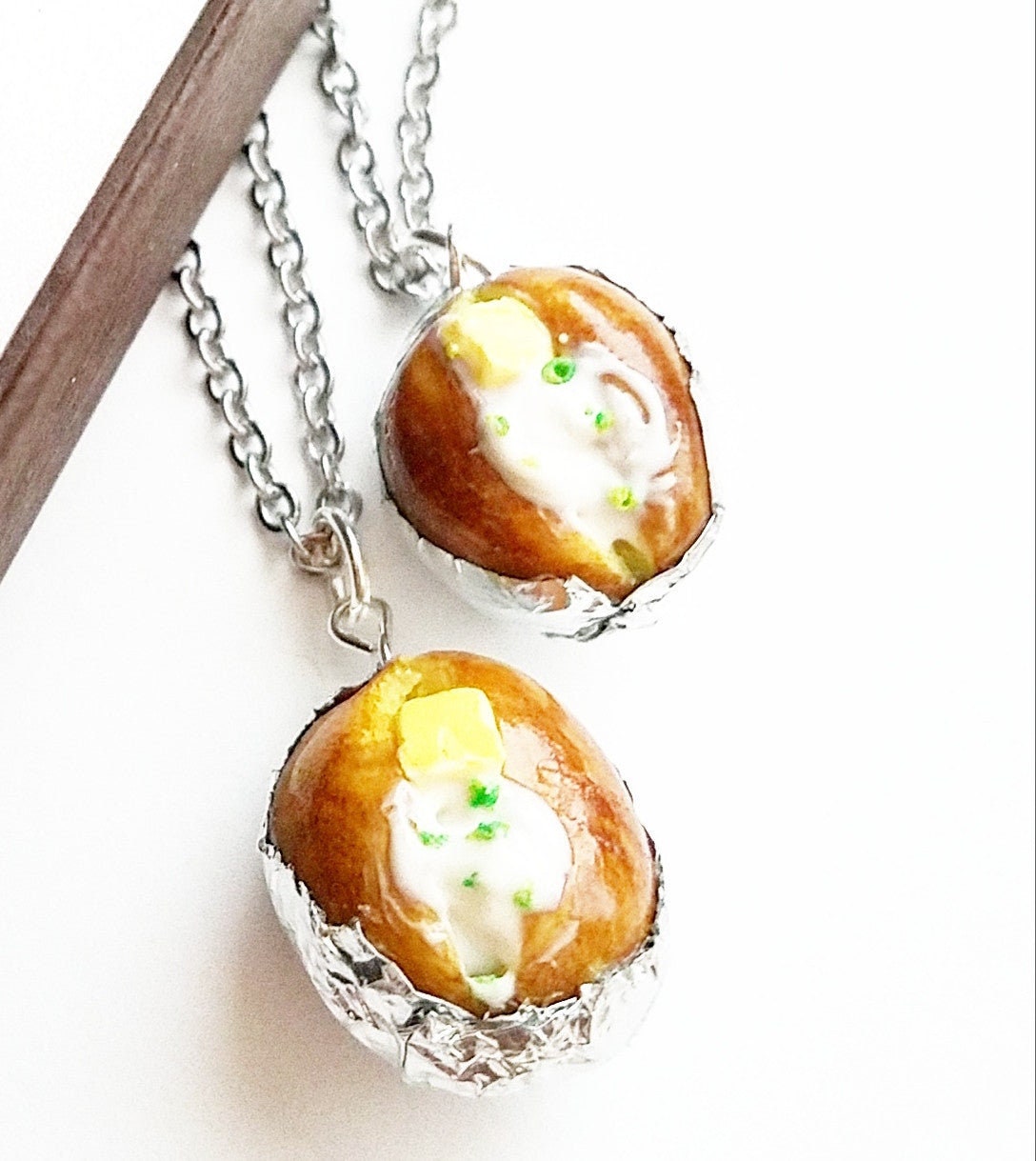 Baked Potato Necklace - Etsy