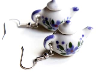 Teapot Dangle Earrings