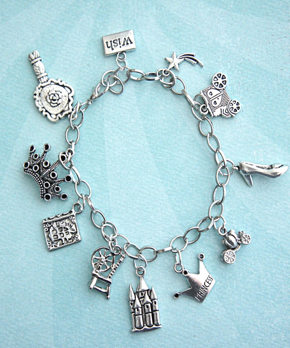 Fairy Tale Charm Bracelet Tibetan Silver Bracelet Princess Charm