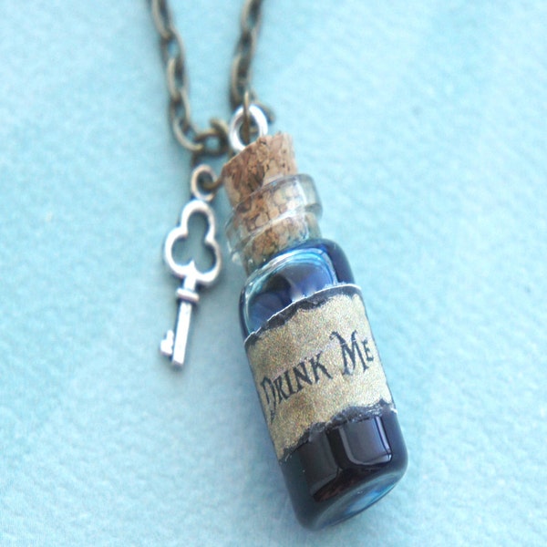 Drink Me Potion Necklace- Alice in Wonderland Necklace