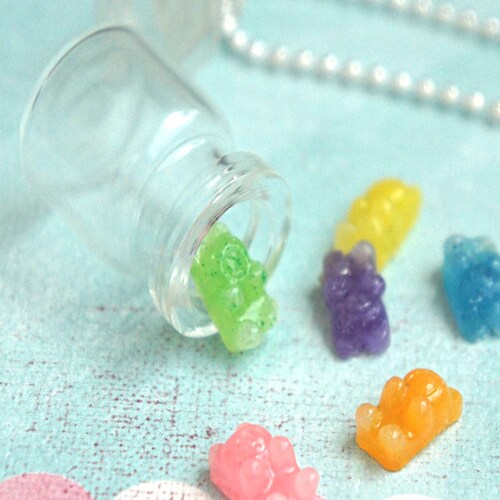 Gummy Bears in Jar Necklace Candy Necklace Etsy