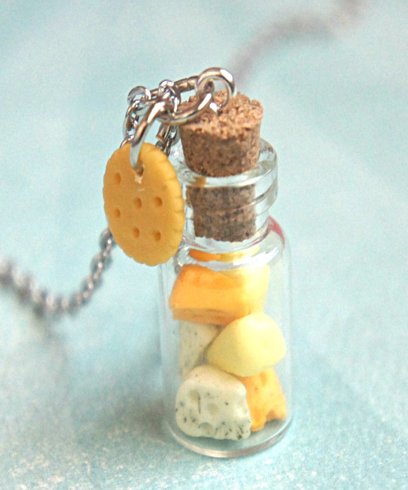 Assorted Cheese Necklaceminiature Food Jewelry Etsy