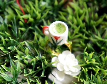 Green Tea Ring- miniature food jewelry, matcha ring