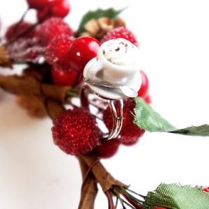 Cappuccino Cup Ring- miniature food jewelry, coffee ring