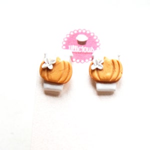 Pumpkin Spiced Latte Stud Earrings