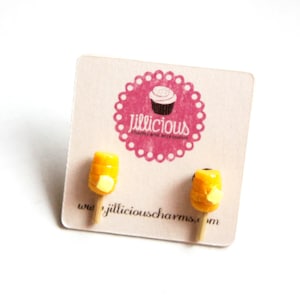 Corn on the Cob Stud Earrings-miniature food jewelry, food earrings