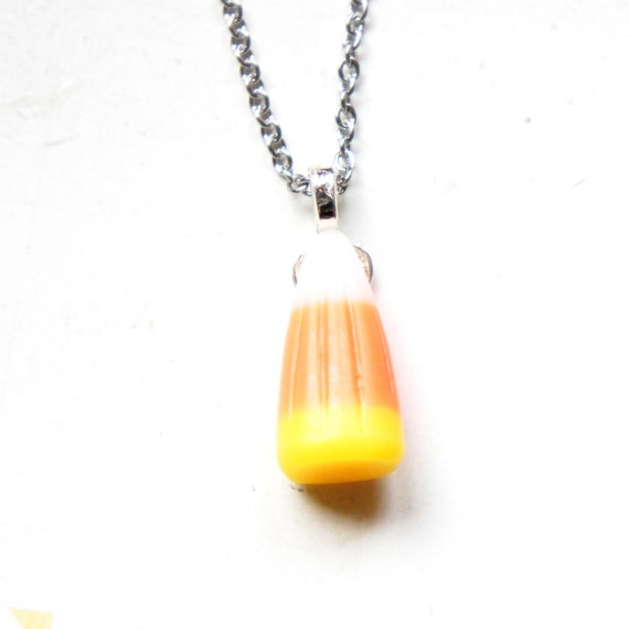 Buy Candy Corn Necklace Halloween Necklace Halloween Jewelry Swarovski  Crystal Online in India - Etsy