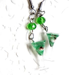 Witch&#39;s Brew Cocktail Dangle Earrings