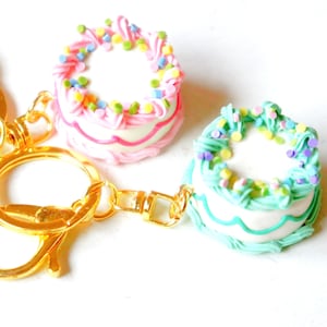 Birthday Cake Keychain