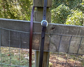 Dark Brown Leather Horse Size Replacement Throat Latch for Bridle FREE SHIPPING