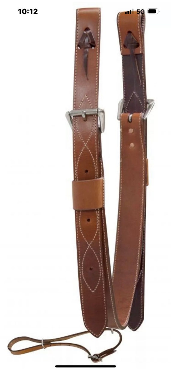 2 Wide Genuine Leather Western Flank Cinch Girth With Billets - Etsy