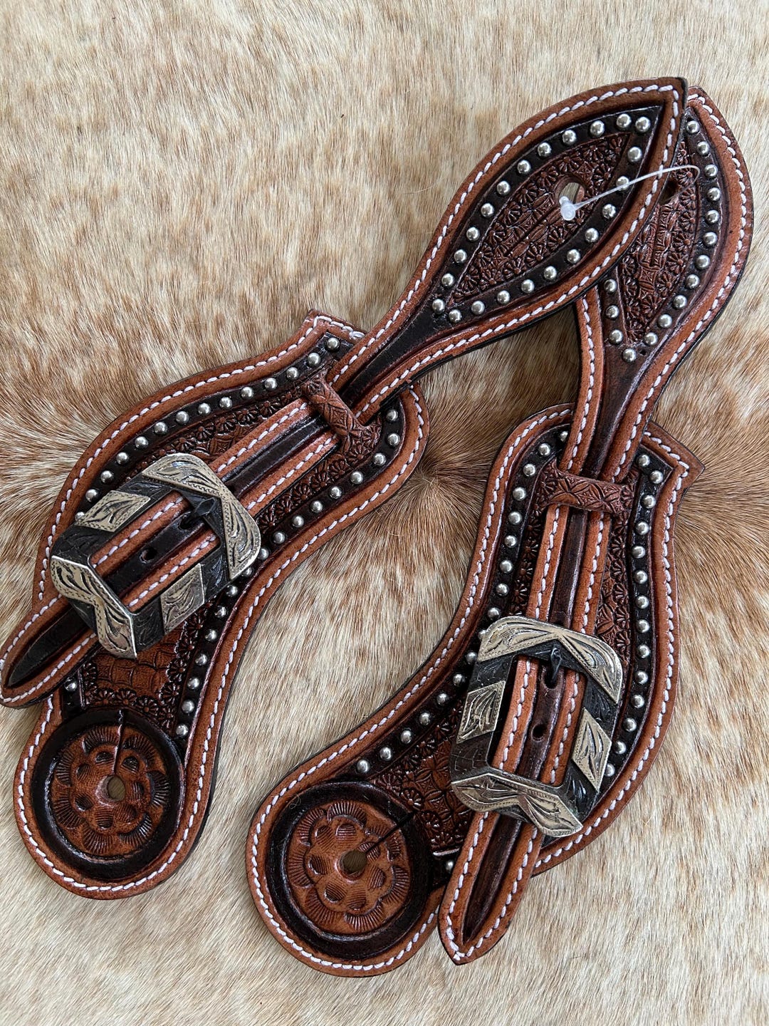 Étrivières Spur Straps Circle Y – Filigrane Multiton – Homme, Neuves Sous Emballage